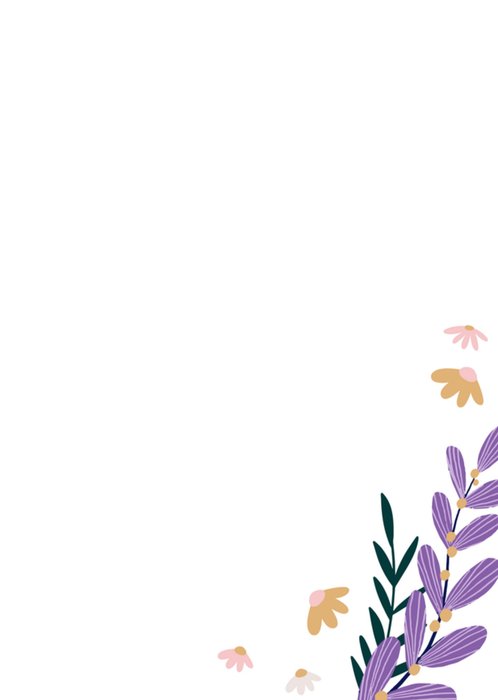 Greetz | Geboortekaart | Grandma | Bloemen