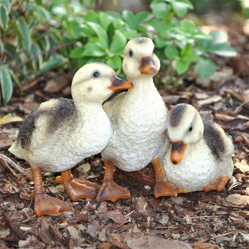 Dazikemo Dekofigur Gartenfigur Entenküken