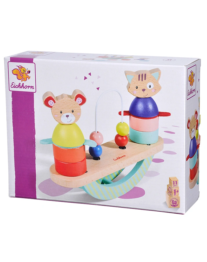 Holz-Stapelspiel FRIENDS 11-teilig