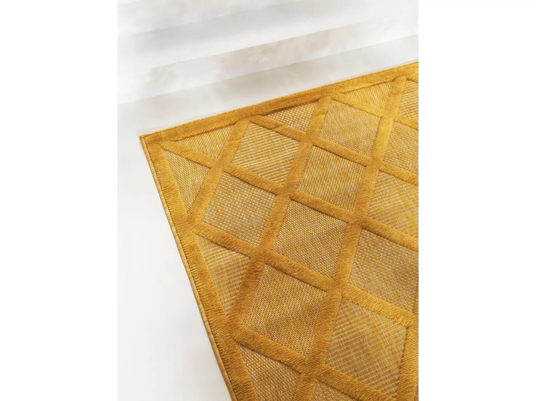 Tapis d'extérieur & intérieur Bonte Jaune 80x150 cm