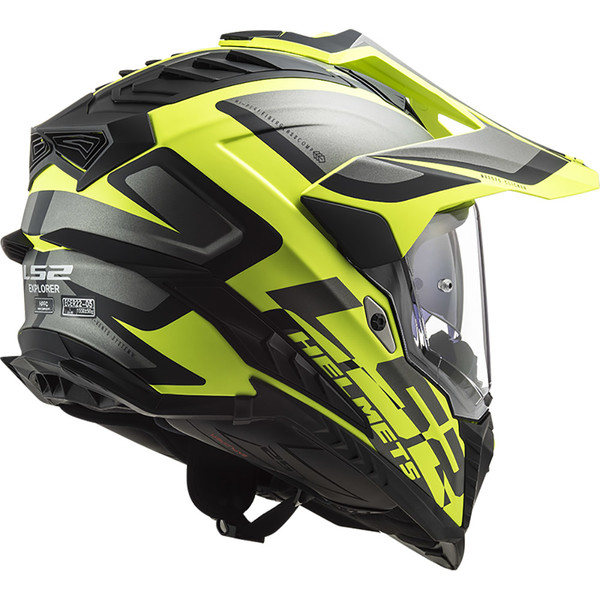 LS2 - Casque MX701 Explorer HPFC Alter Noir Mat / Jaune