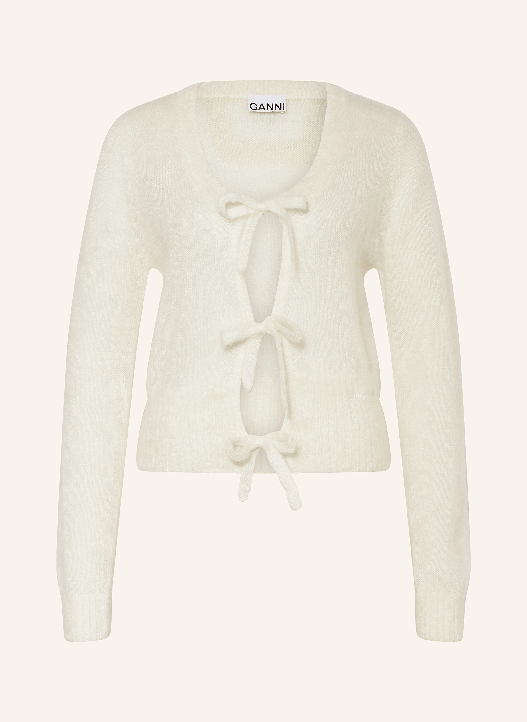 GANNI Strickjacke mit Mohair