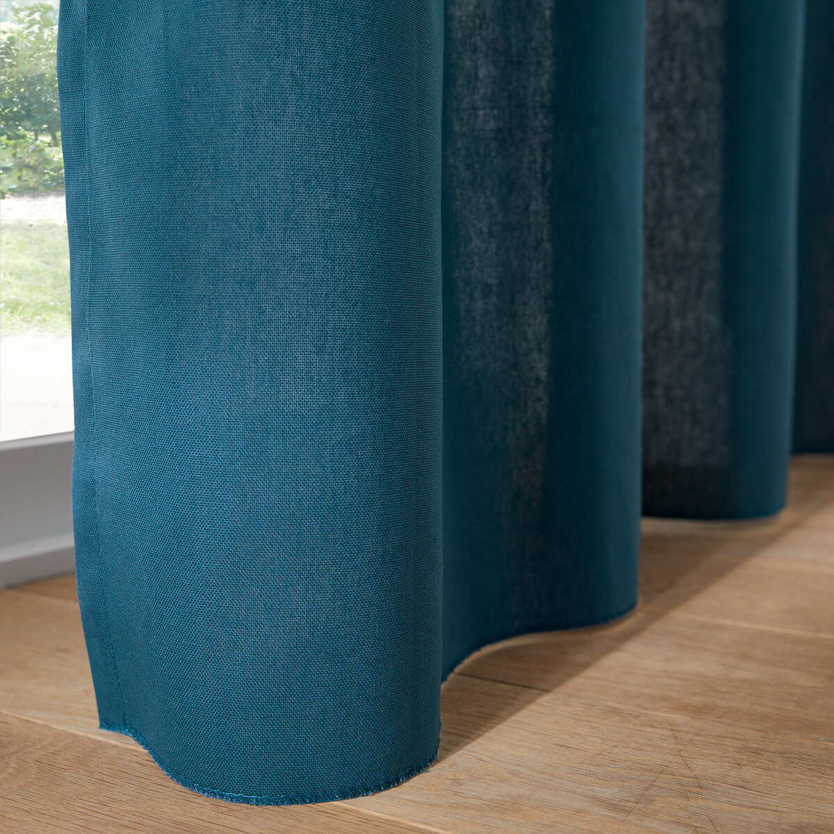 LA REDOUTE INTERIEURS<br>Cortina de algodão com ilhós Cenário