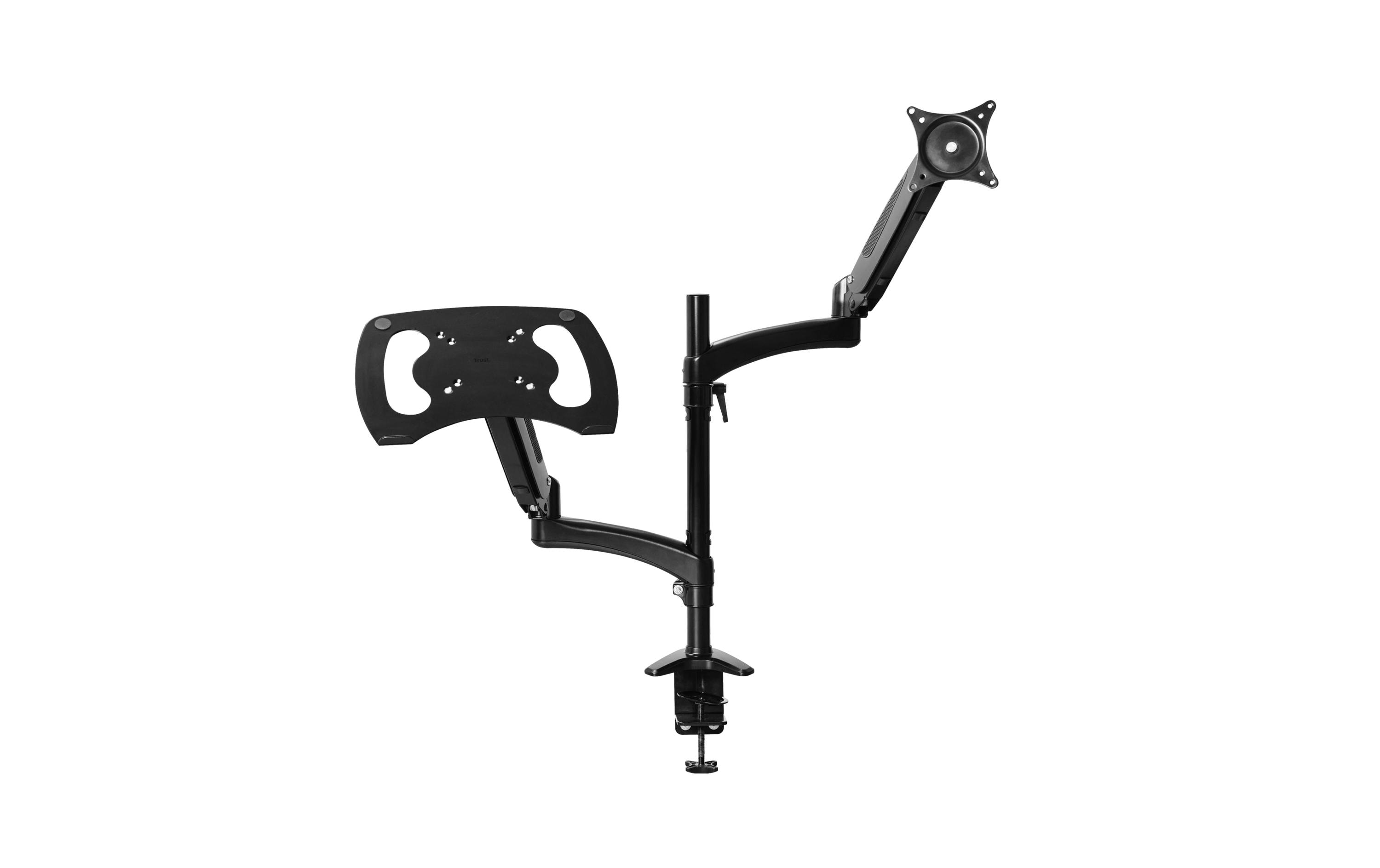 Mara Monitor- & Laptop-Arm bis 16 kg – Schwarz<br>Ergonomische Halterung für Monitor und Laptop