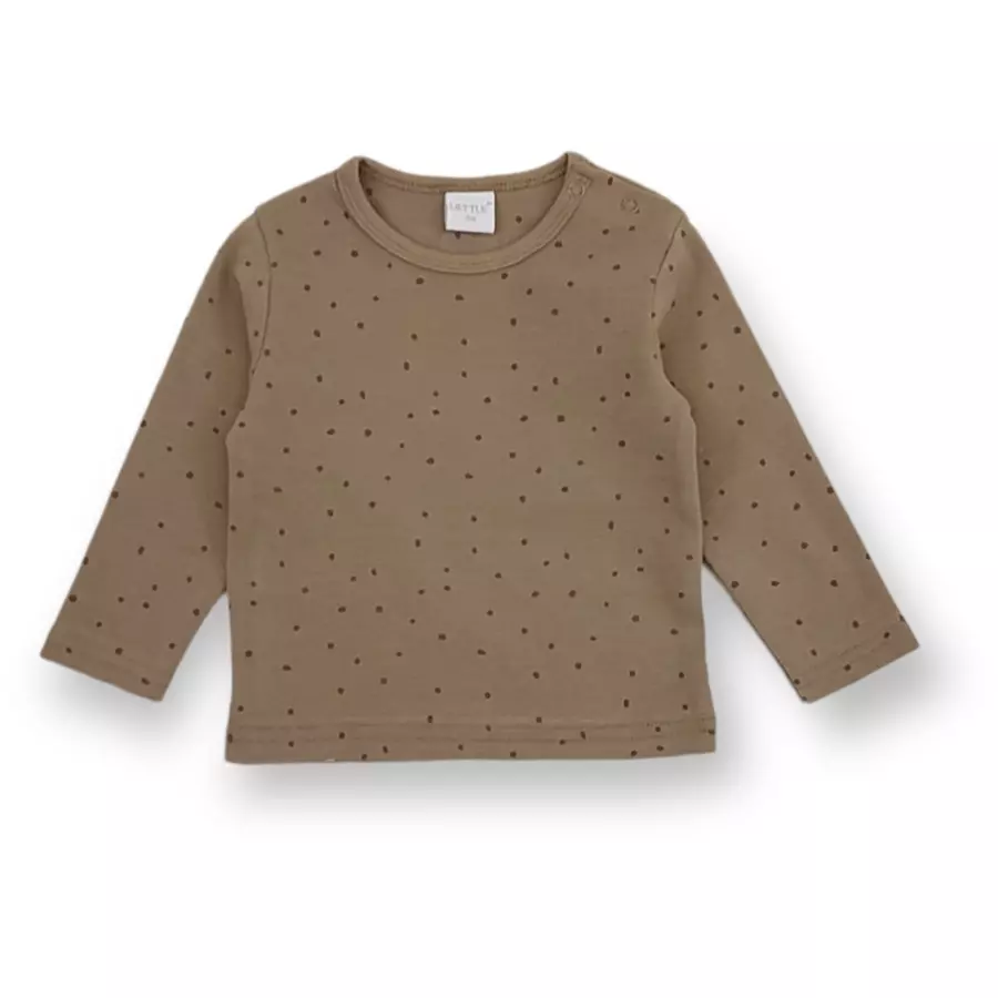 LITTLE Shirt Dream Big dots khaki