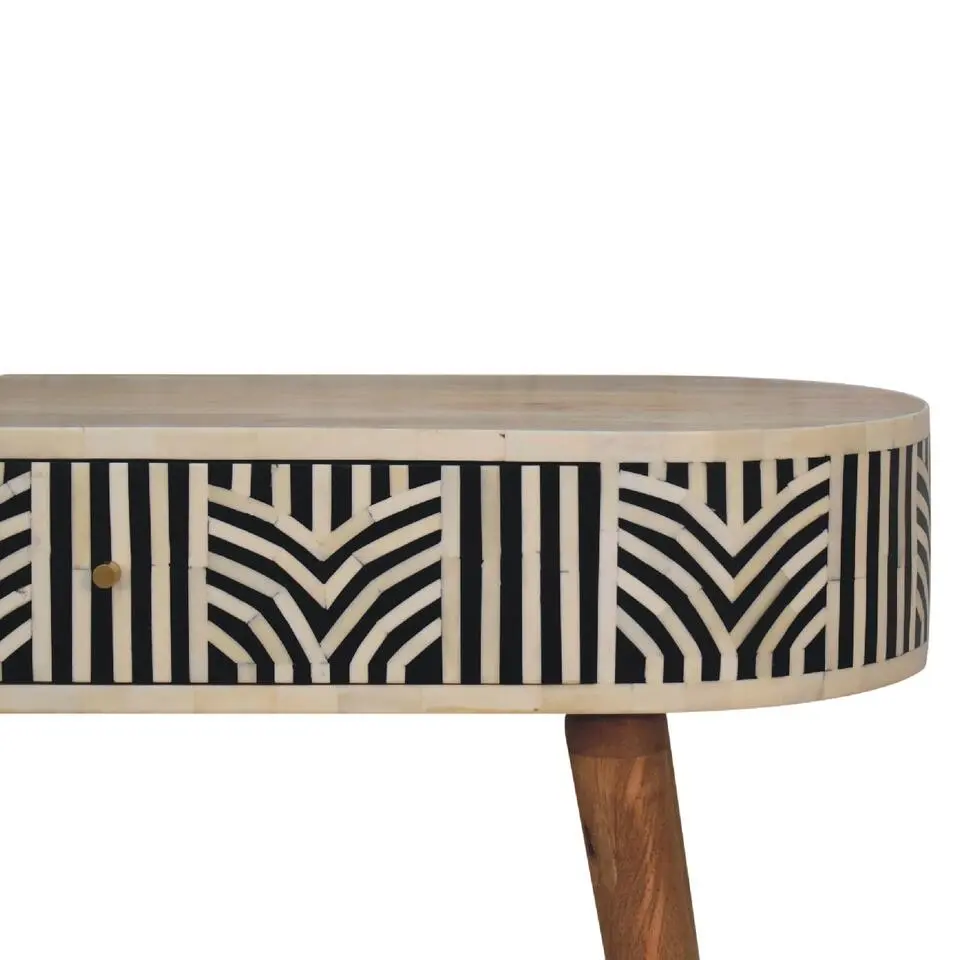 Artisan Furniture Solid hout Edessa Sidetable Tafel met Bone Inlay
