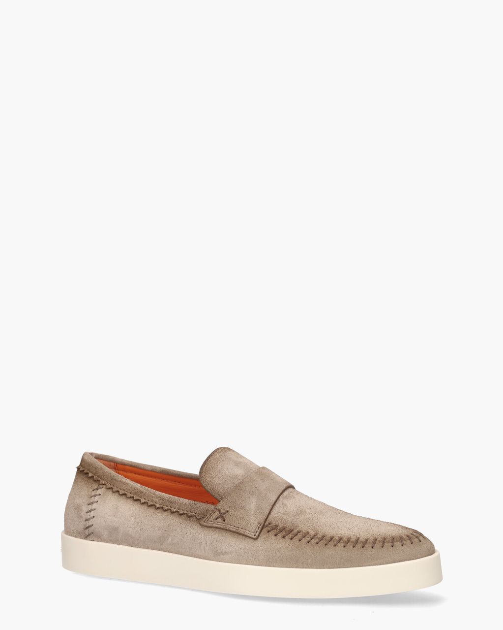 Santoni 18087 Taupe Herenloafers