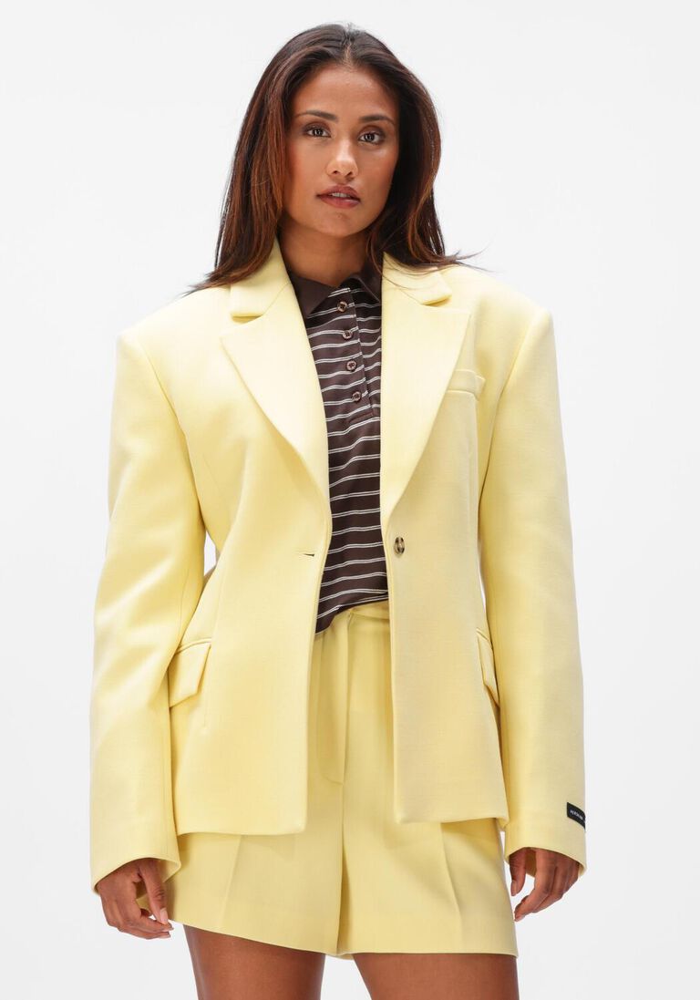 butter yellow herskind blazer shelia