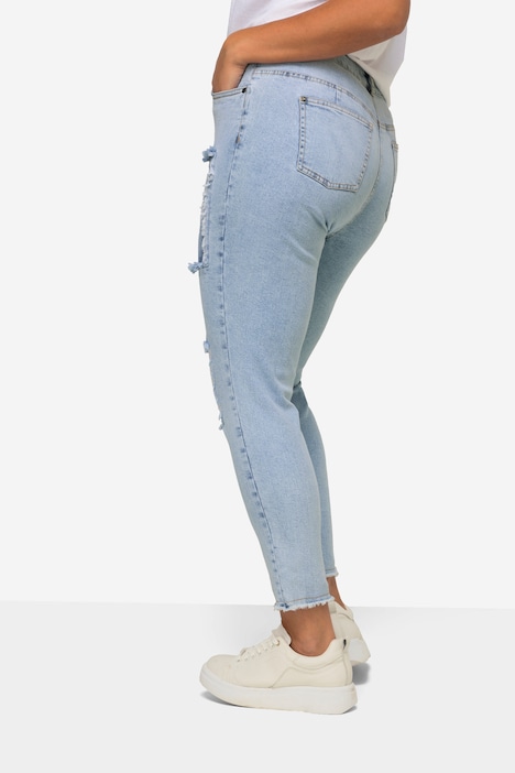 Jeans, modische Patches, 5-Pocket