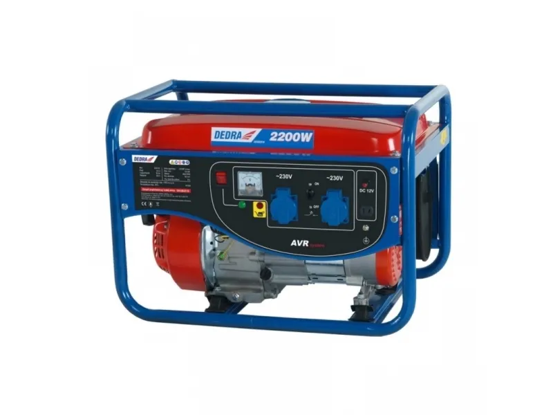 DEDRA DEGB2510, 2000 W, 230 V, 15 L, Benzin, Vejledning, 50 Hz