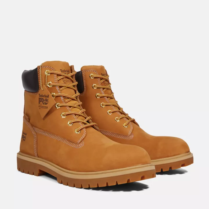 Bottine de travail imperméable Timberland PRO emblématique à embout de sécurité en alliage pour homme en jaune