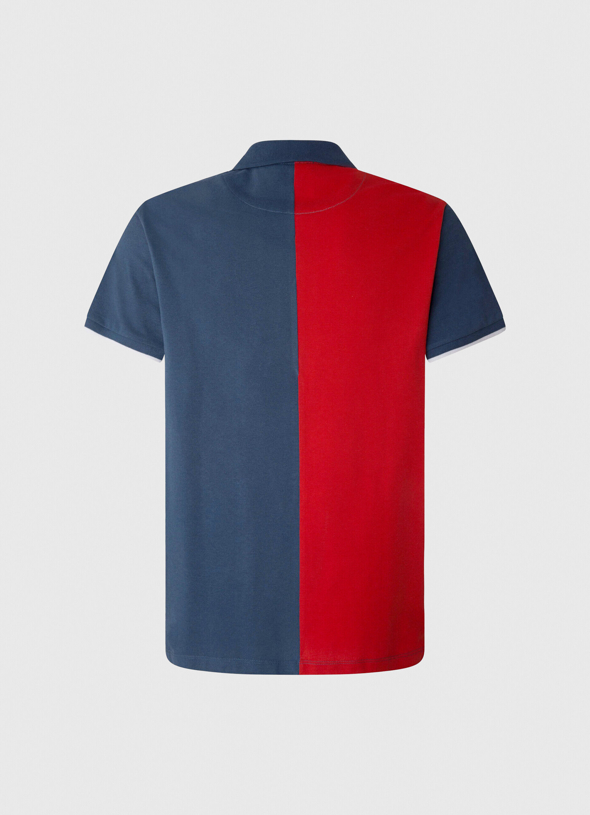 POLO COTTON PIQUÉ COLOR BLOCK - Jarman Azul
