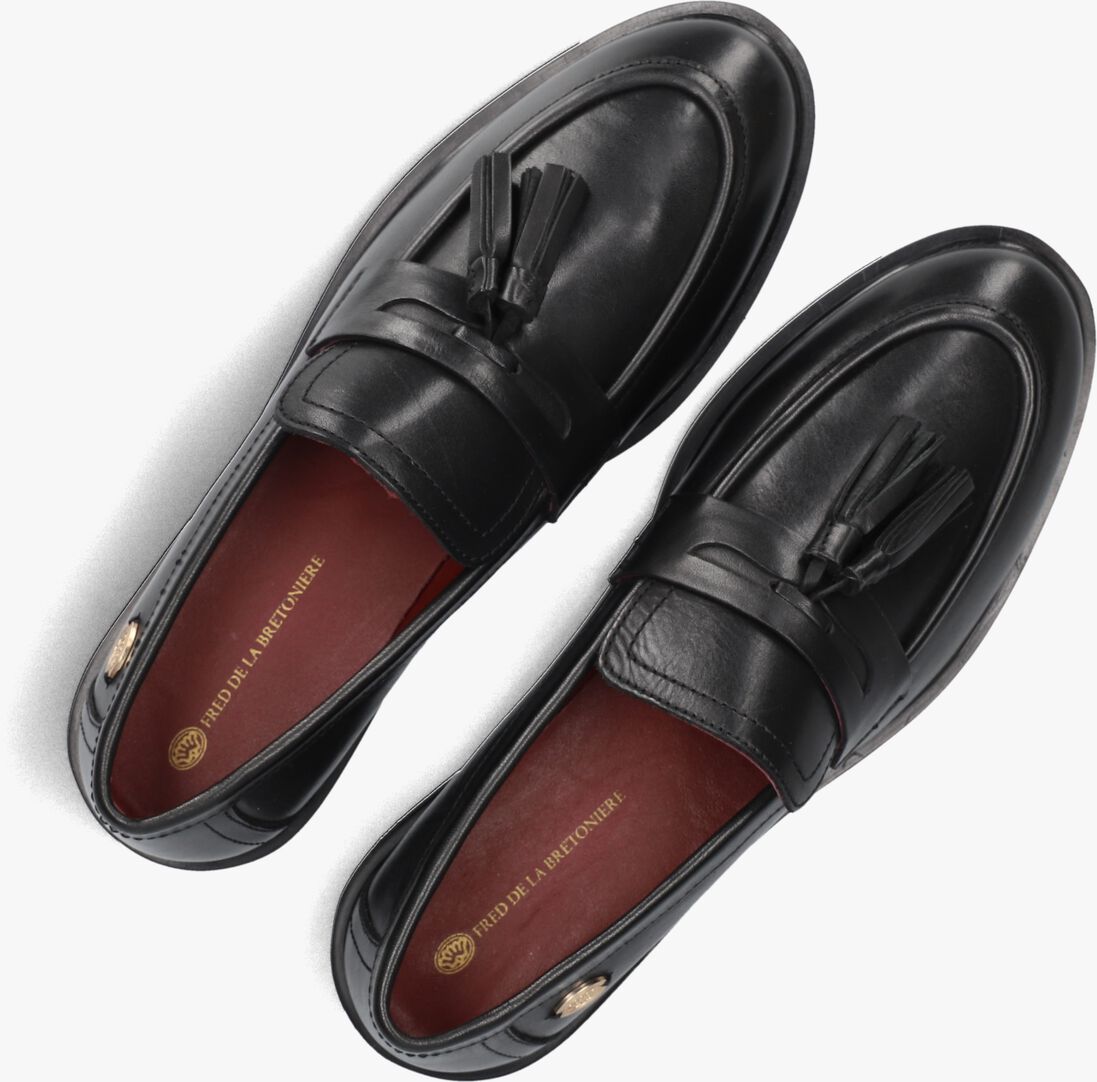 zwarte fred de la bretoniere loafers fairy moccy