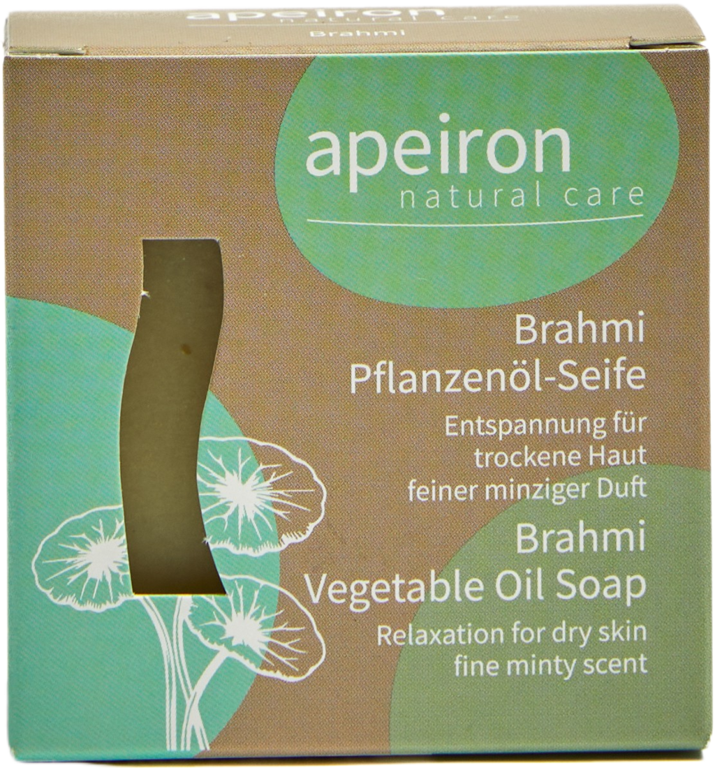 Apeiron  Brahmi Pflanzenöl Seife, 100 g