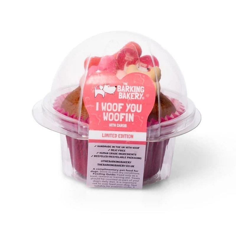 The Barking Bakery 'I Woof You...Woofin' Valentijn Muffin 1 stuks Hond | 20302