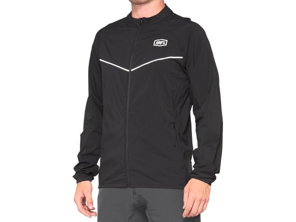 100% Corridor Stretch Windbreaker, Black