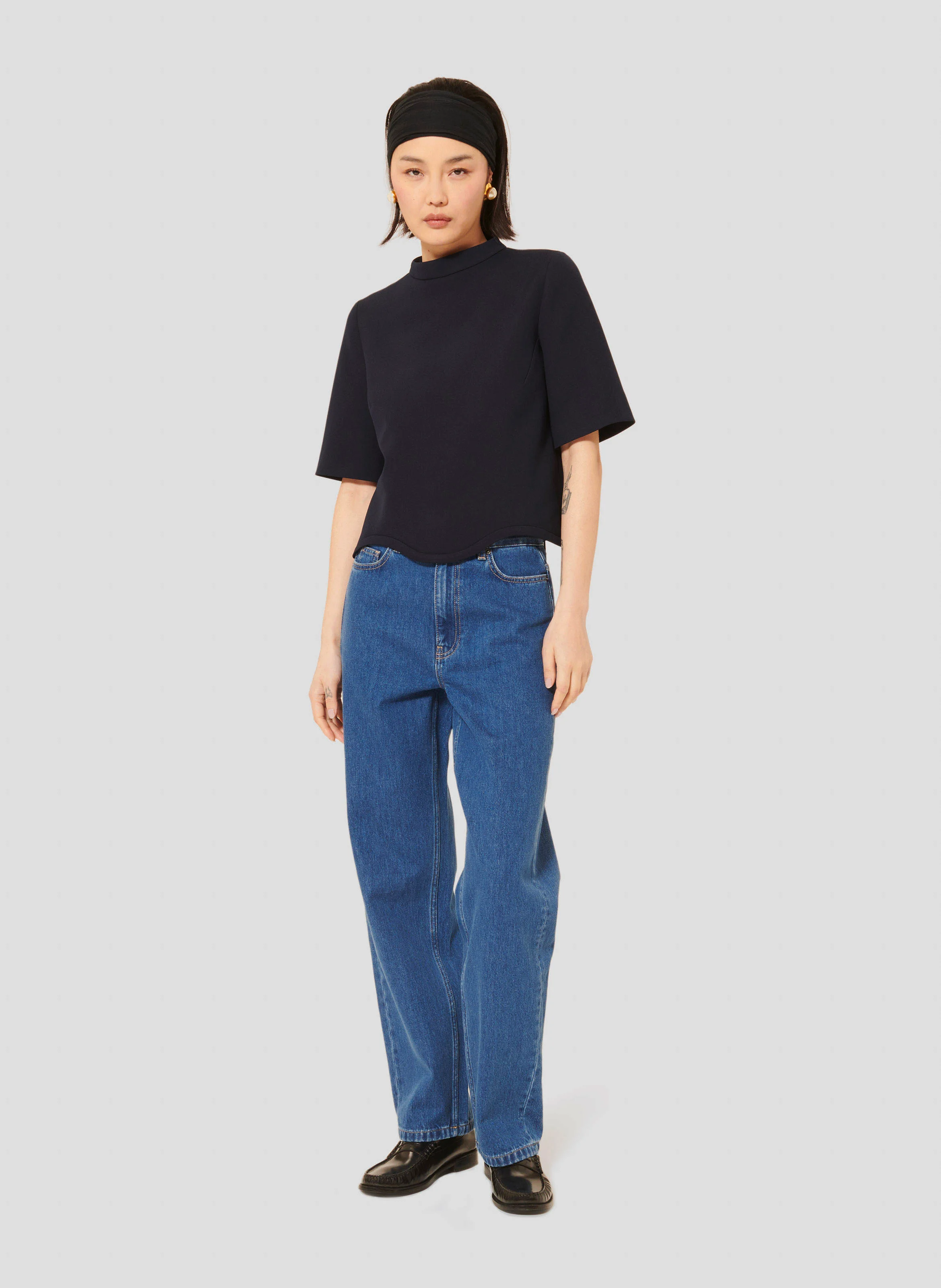 TILDA - Top court manches courtes| Bleu