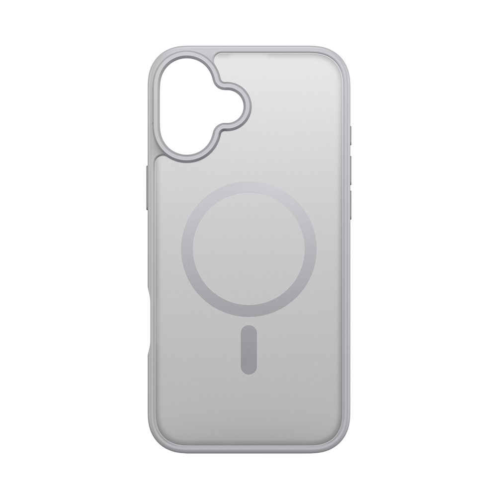 iPhone 17 MagSafe Hybrid Hardcase Hülle mit TPU Bumper - Grau