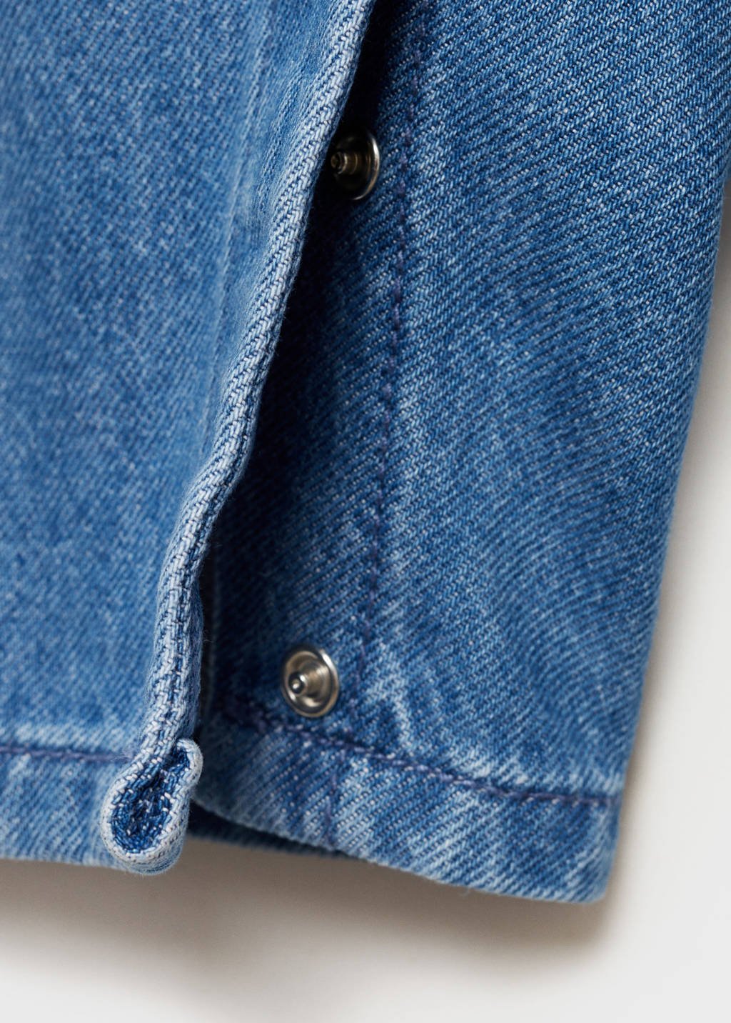 Mango Kids tuinbroek medium blue denim