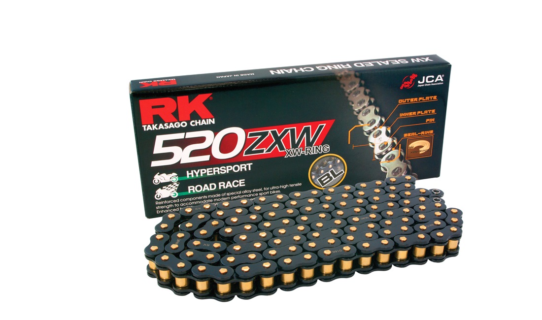 Kæde RK BL520ZXW Sort/Guld XW-ring 120 led