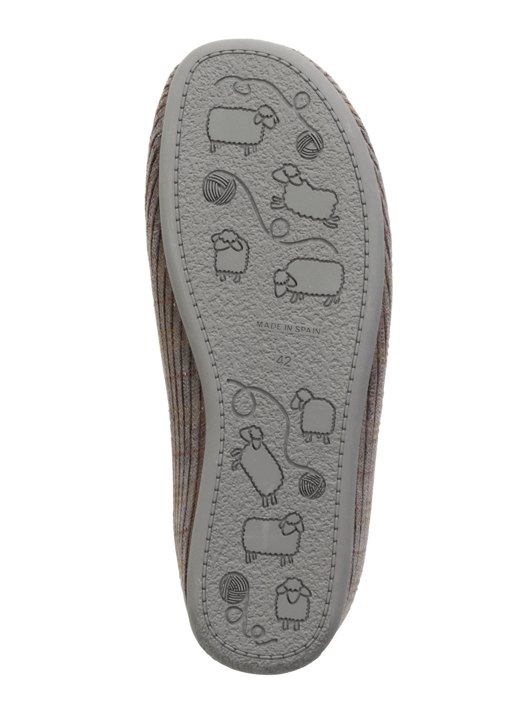 Textil-Pantoffel mit herausnehmbarem Fußbett