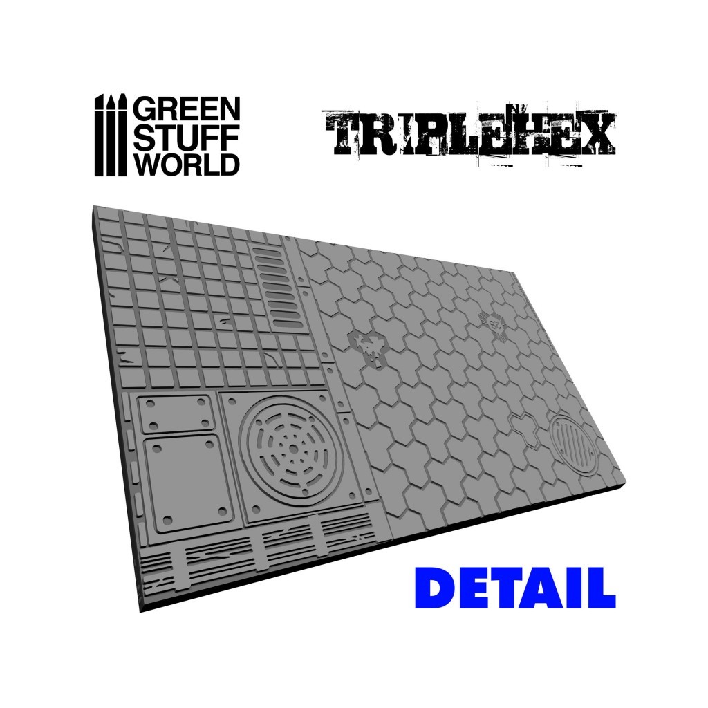 Rouleau texturé - Hexagones Triple
