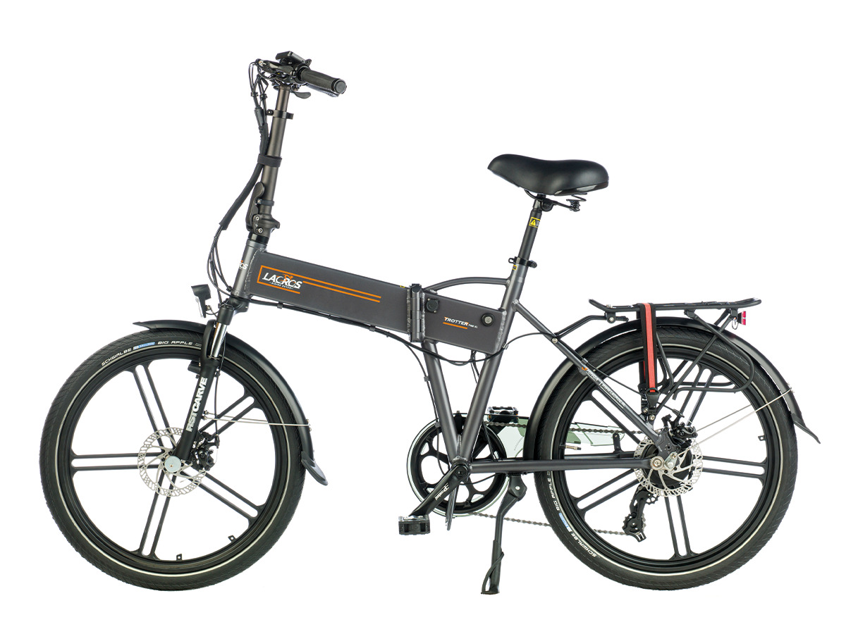 Lacros Trotter T400XL Matgrijs 13,6Ah elektrische vouwfiets
