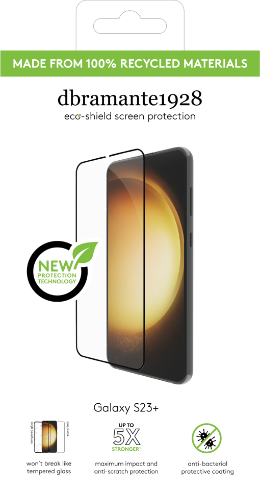 Dbramante1928 - eco-shield - Galaxy S23+, Black edge