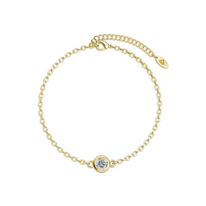 Parure Birth Stone Moon - Doré et Cristal