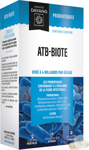 Dayang ATB-Biote Probiotiques 15 Gélules