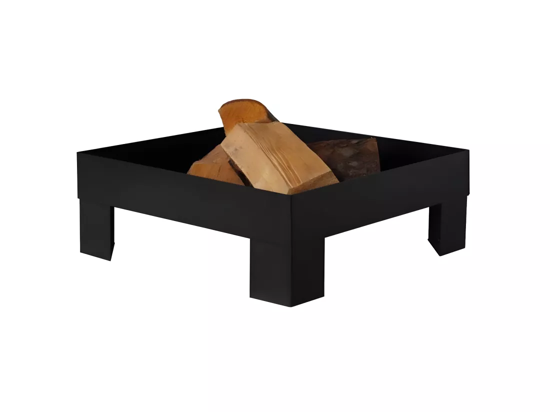 Brasero en acier peint plateforme 80 cm