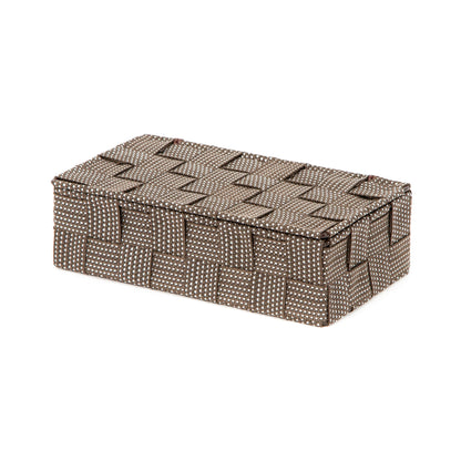 Boîte de rangement avec couvercle Stan S marron