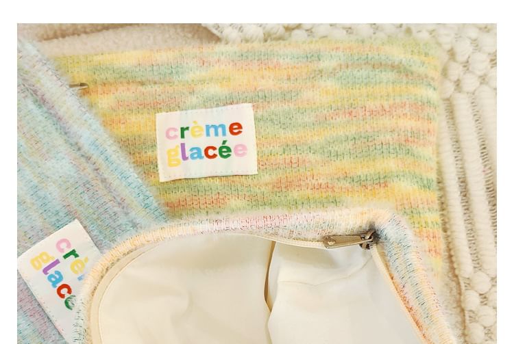 TangTangBags - Melange appliqué gebreide make-uptas