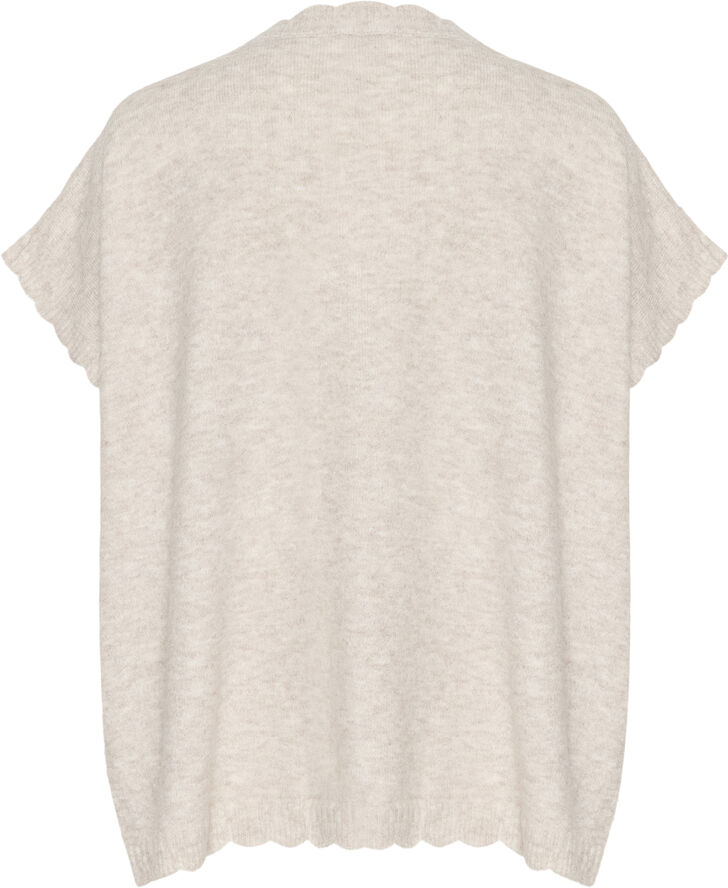 Cream CRDammi Knit Poncho String melange