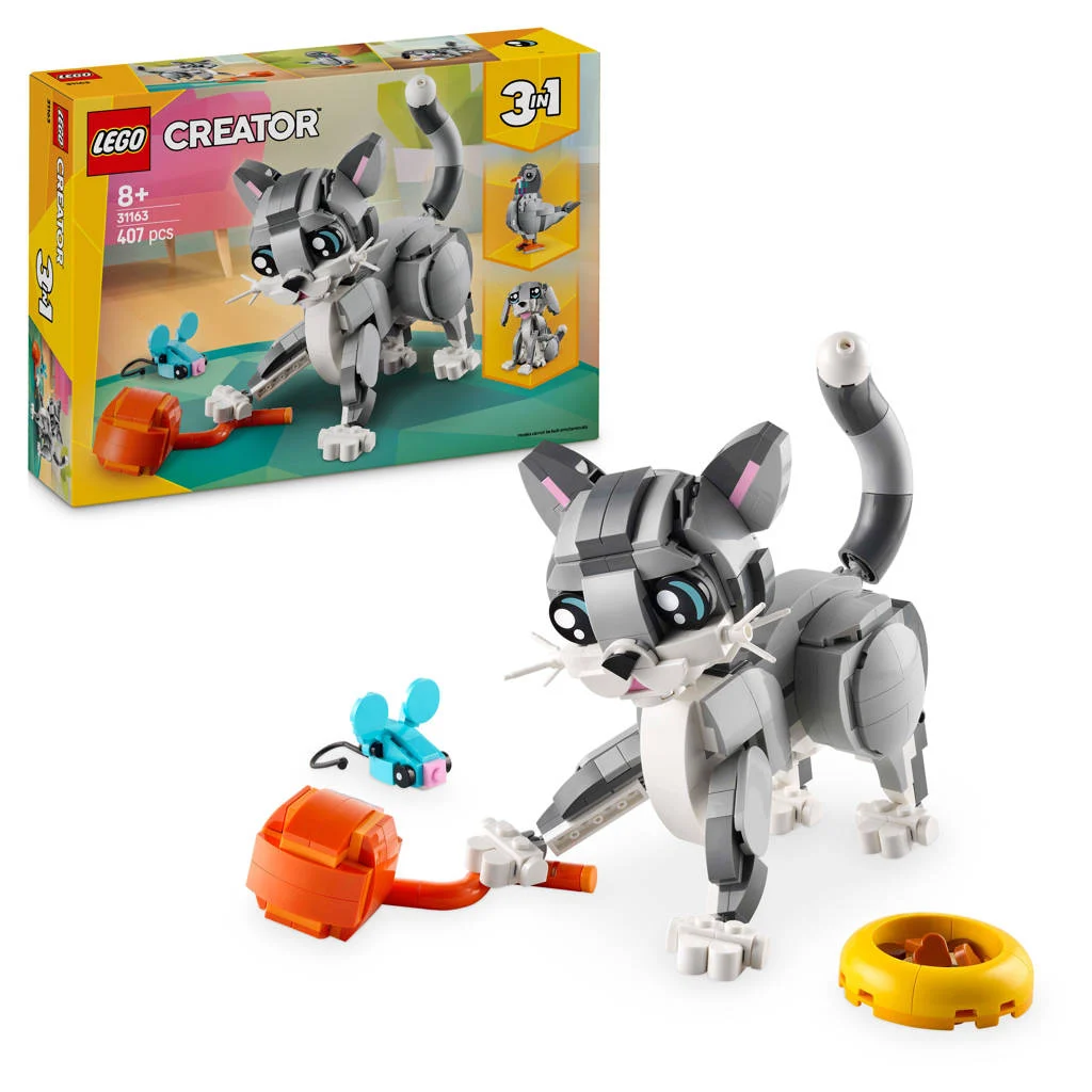 Geslaagd.3in1 Speelse kat dierenspeelset 31163