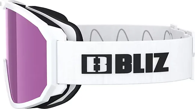 Bliz Rave Matt White W Black Logo / Brown Pink