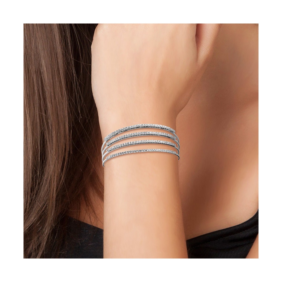 Bracelet SC Crystal orné de Cristaux scintillants