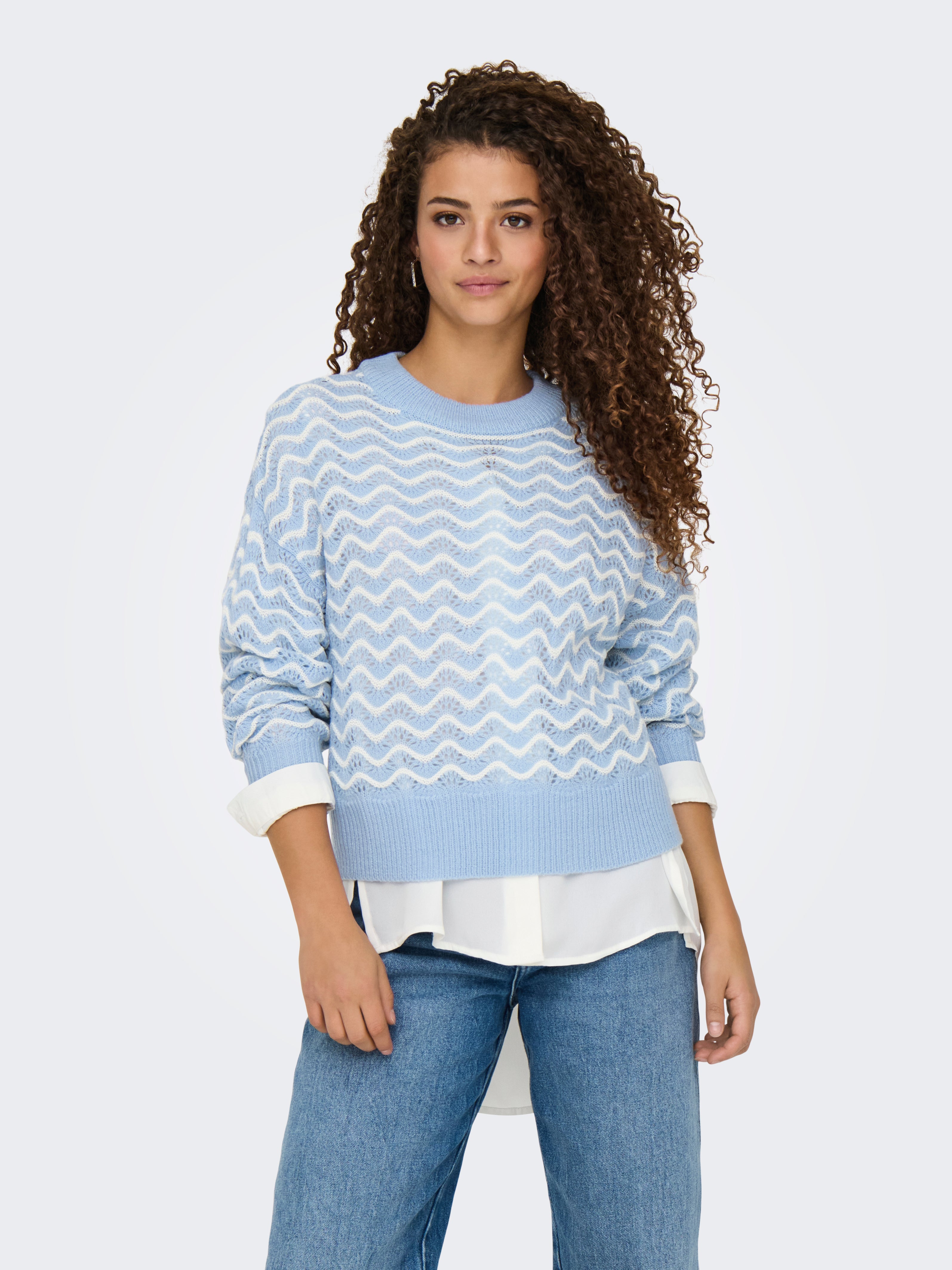 JDYRITA Strickpullover Kentucky Blue