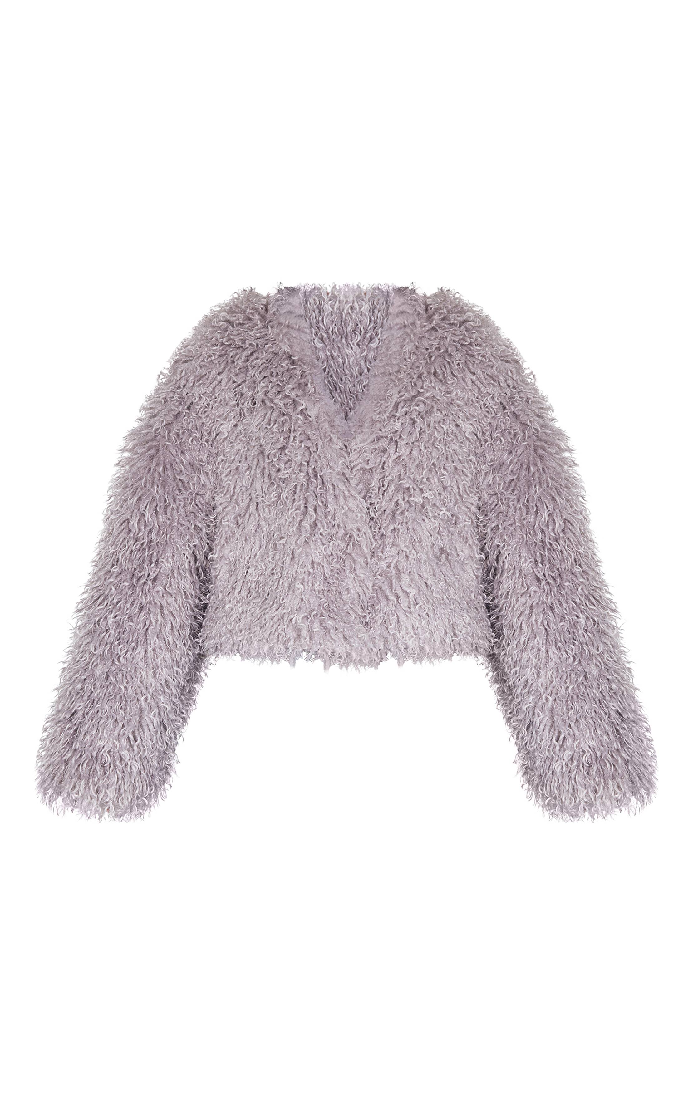Gris Manteau Court En Synthétique