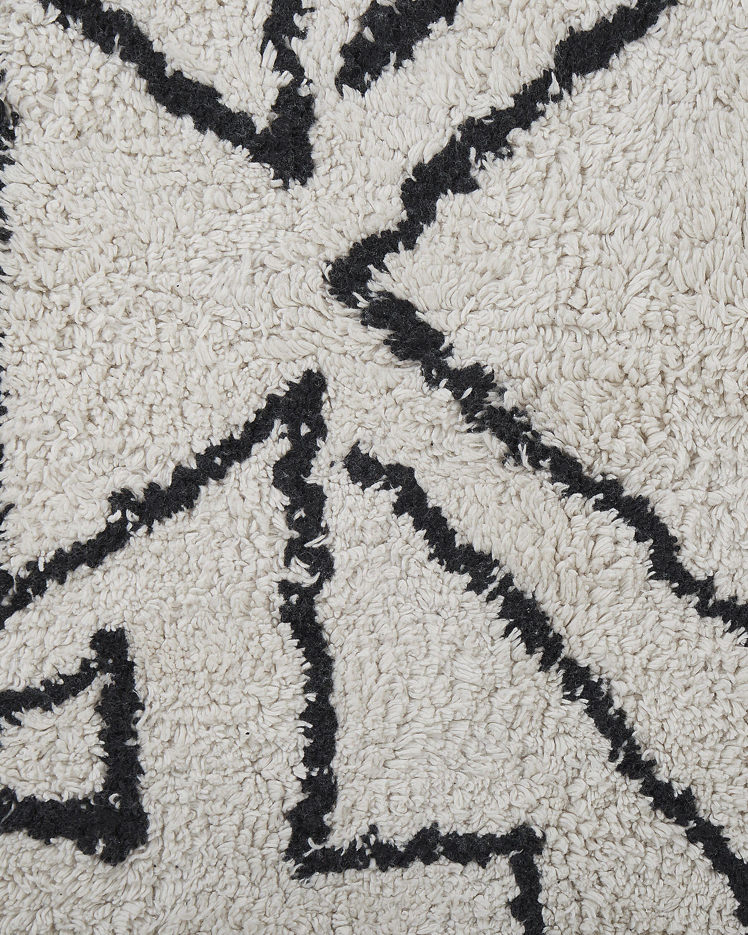 Vloerkleed KHOURIBGA Gebroken wit 160 x 230 cm Katoen