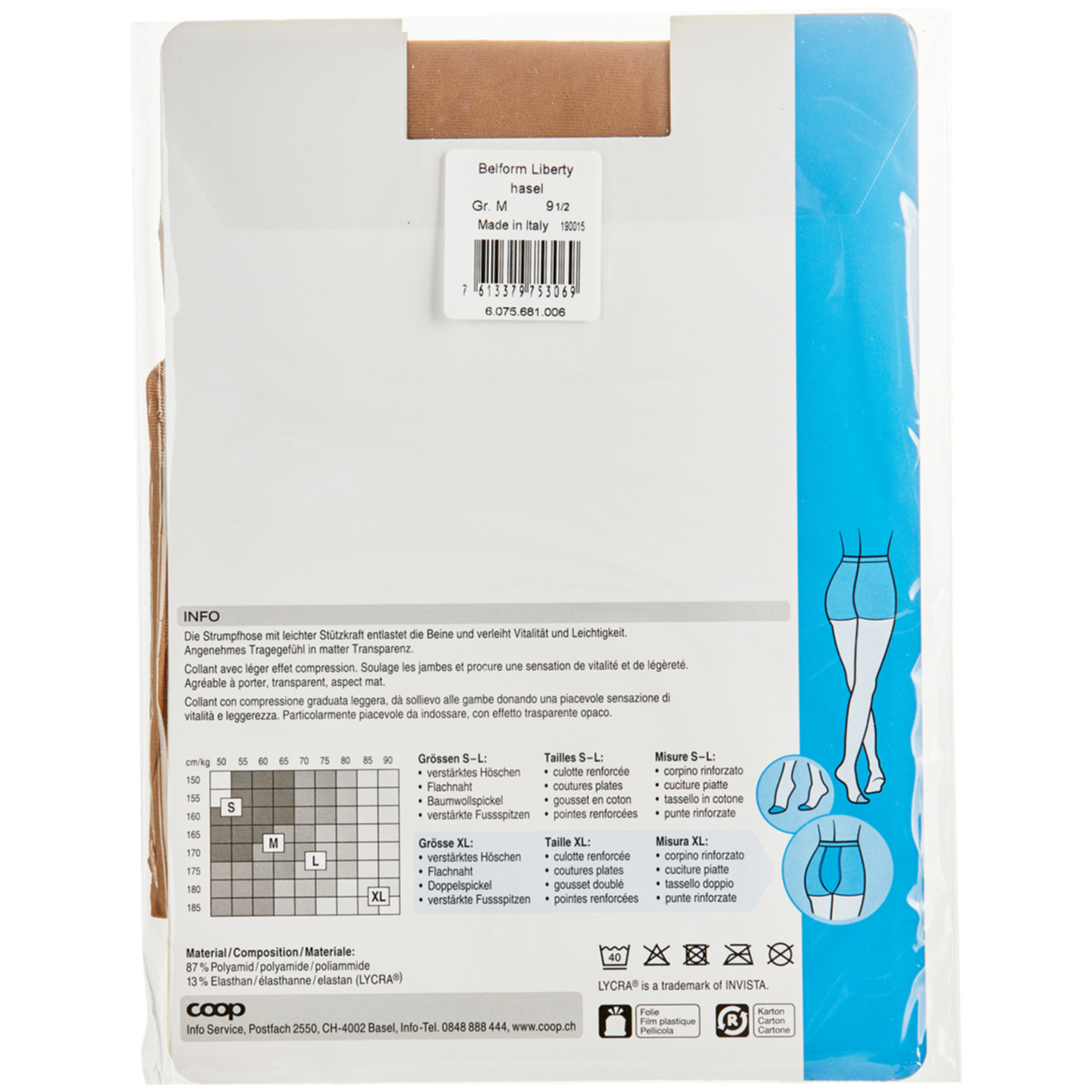 Avela Strumpfhose Belform Liberty Hasel