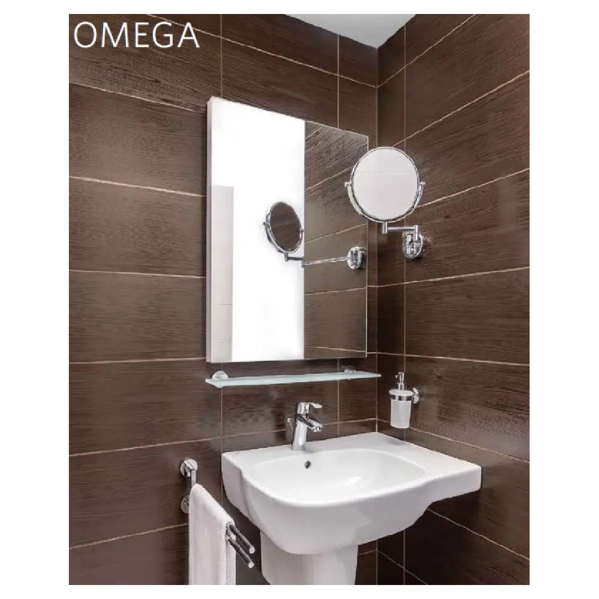 Bemeta - Maison De La Tendance Bemeta Porte-serviettes double rotatif Omega - Chrome
