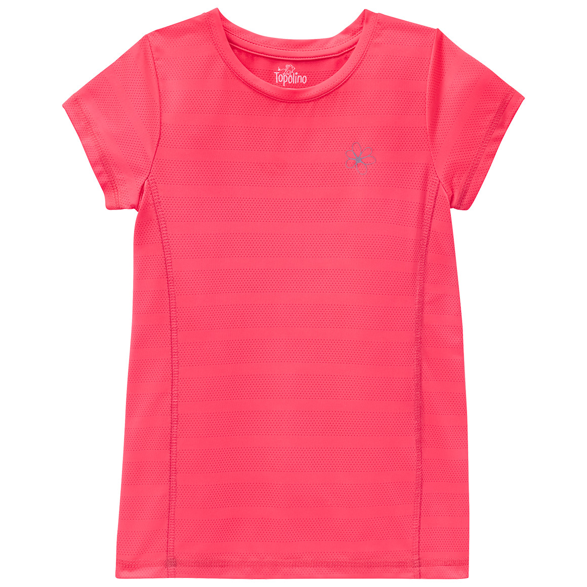 Topolino Mädchen Sport-T-Shirt mit kleinem Print neonpink