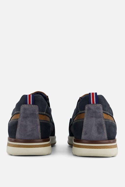 Outfielder Instappers blauw Nubuck