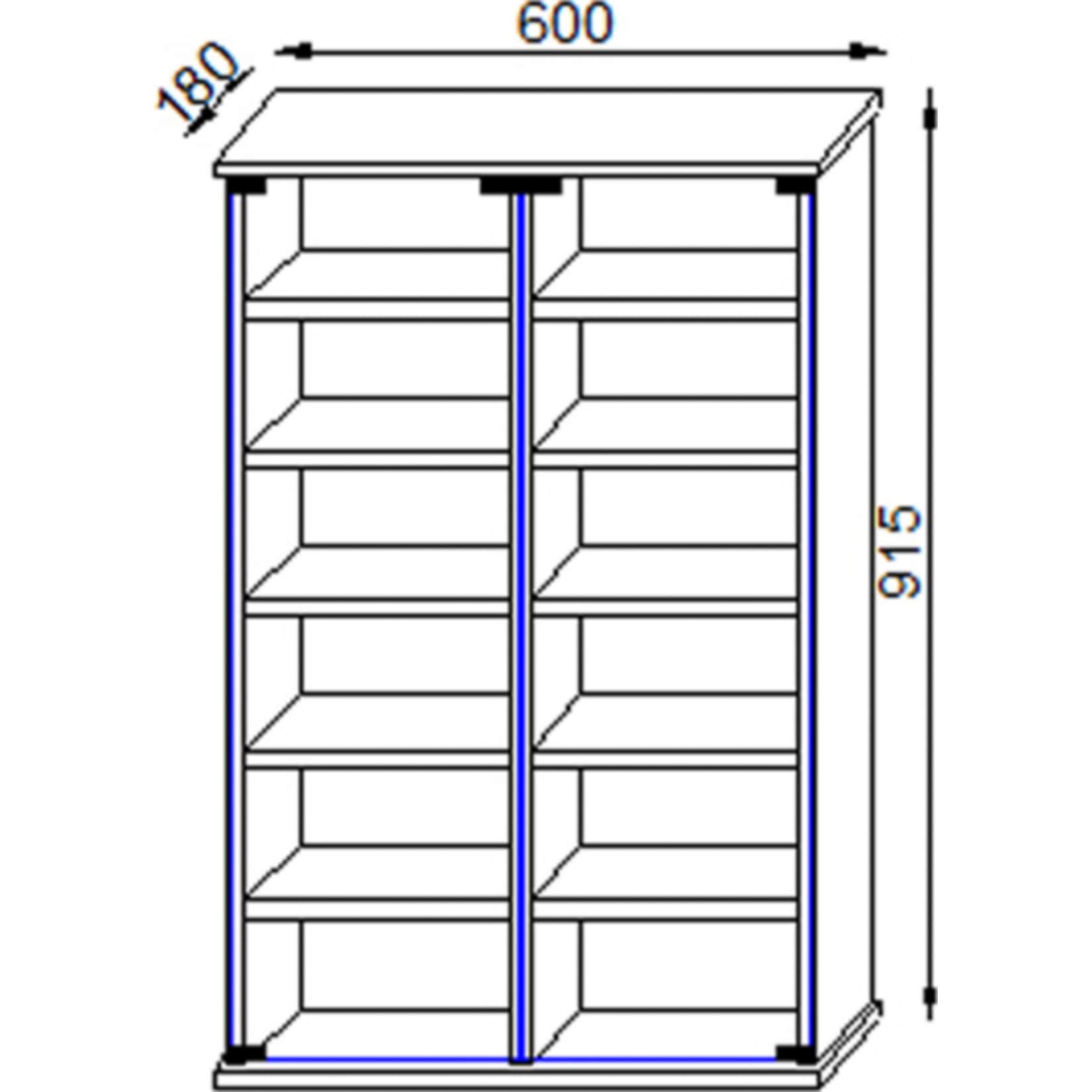 VCM Holz CD DVD Stand Regal Schrank Aufbewahrung Standregal Ständer Roma Glastür
