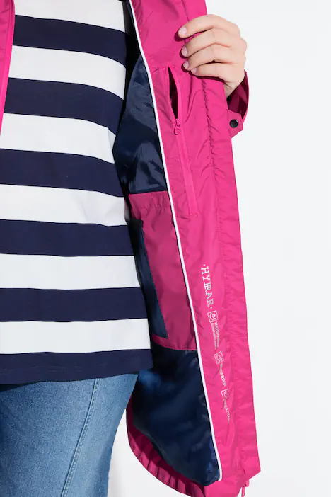 HYPRAR Leicht-Funktionsjacke, wasserdicht, A-Linie, Kapuze, fuchsia pink