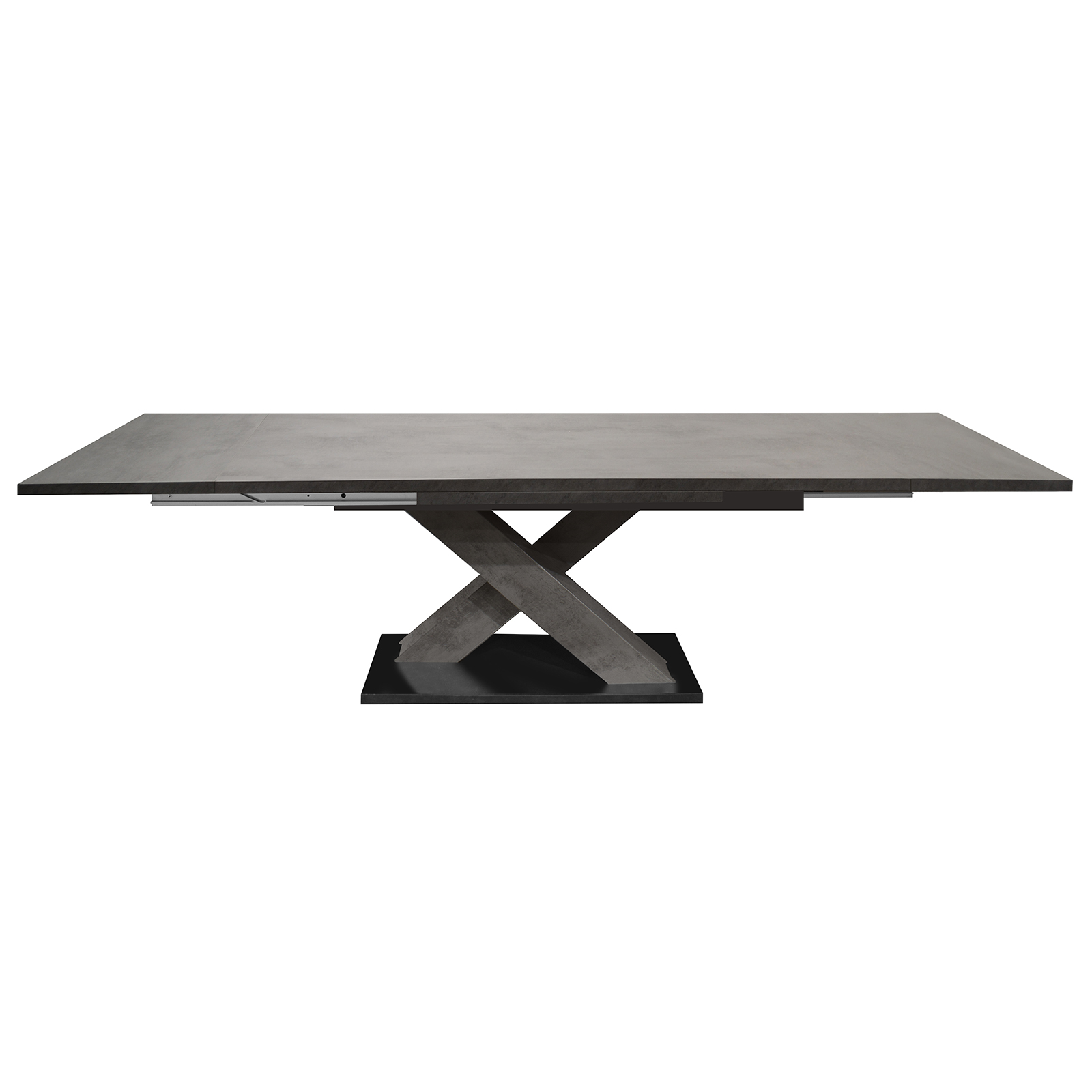 Esstisch - graphit - ausziehbar - 160 cm