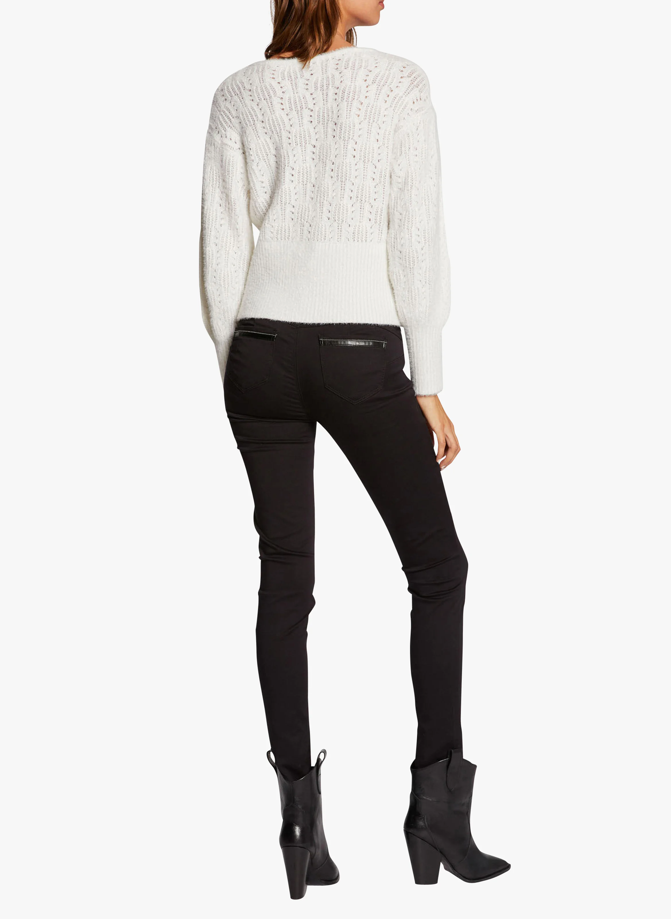 PACO - Pantalon slim en coton mélangé | Noir