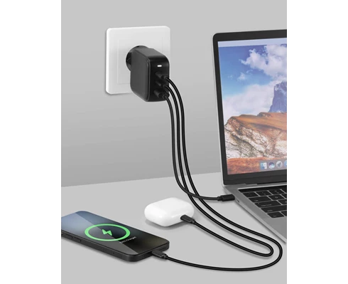 Andersson WLC-G2450 - Wall Charger PD 65W 2xUSB-C 1xUSB-A Black
