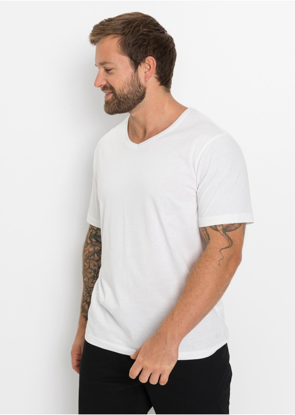 Lot de 5 T-shirts col V